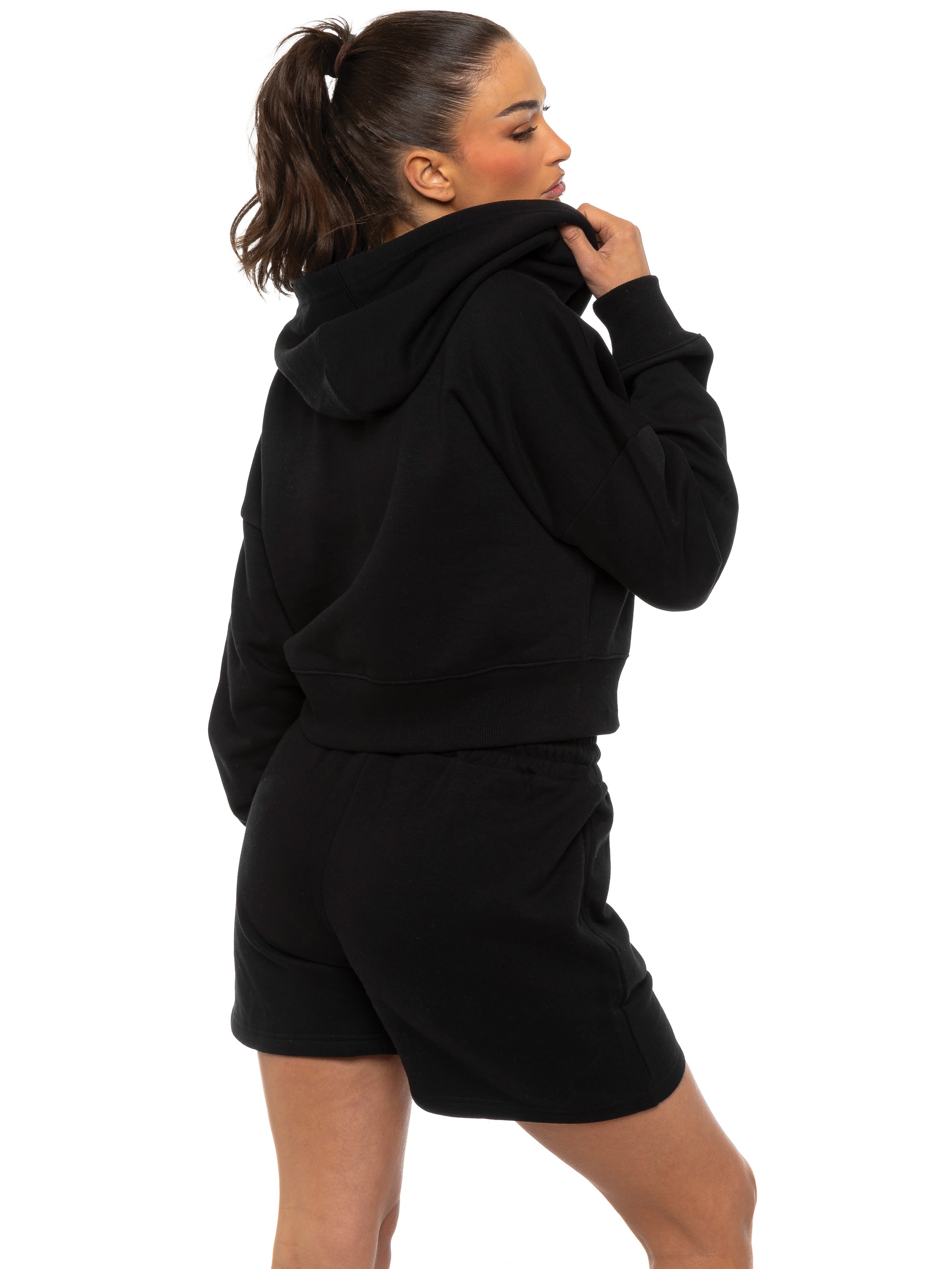 Essential Oversized Hoodie and Jogger Set - Black – ENZO Jeans