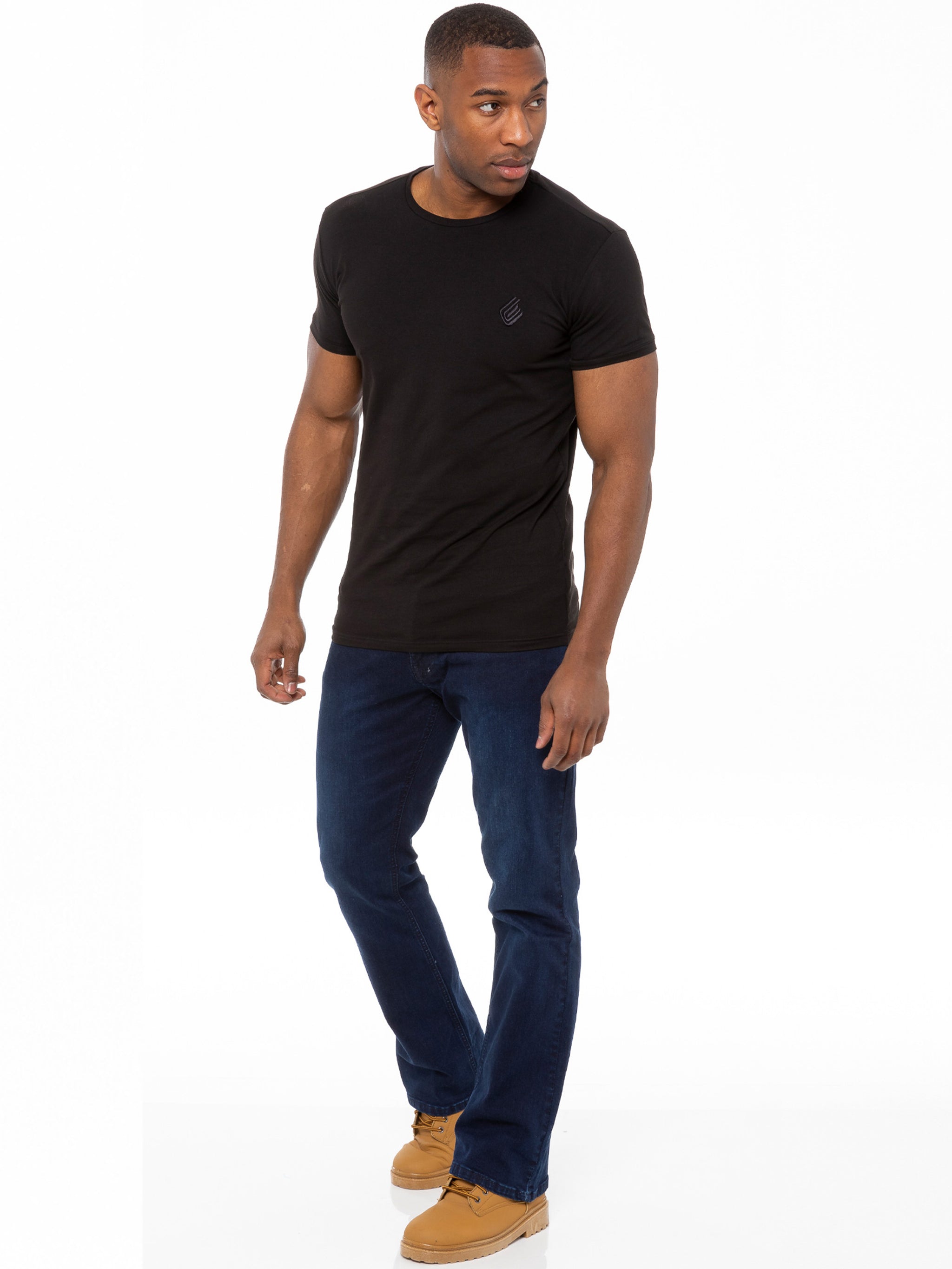 Hugh Bootcut Denim Jeans Dark Blue ENZO Jeans